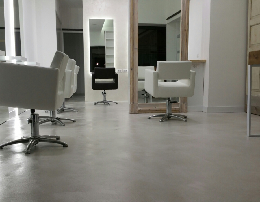 Salone hair stylist Microcemento
