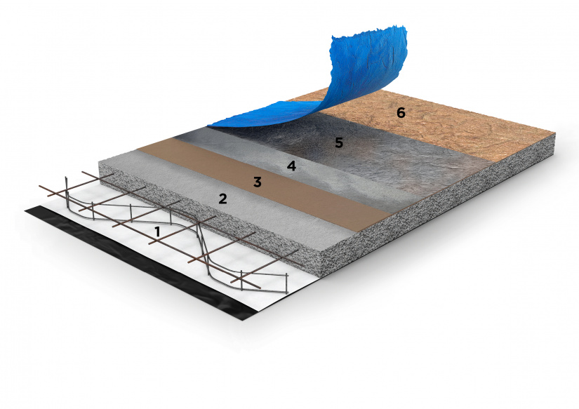 construction of stamped concrete floor