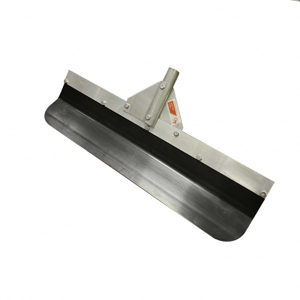 Round edge flexible blade smoother for seamless surface finishing and plaster smoothing.